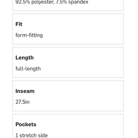 Stoic Fleece Lined Navy Blue Leggings - Picture 7 of 7